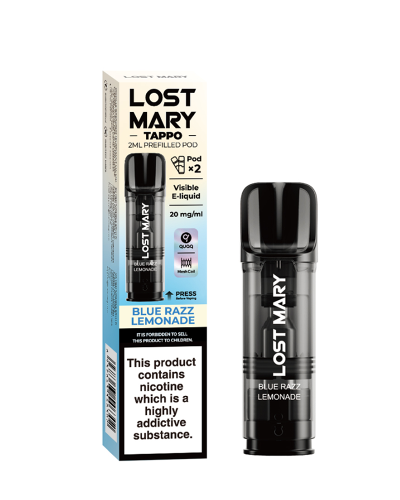 Blue Razz Lemonade Lost Mary Tappo Pods (x2)