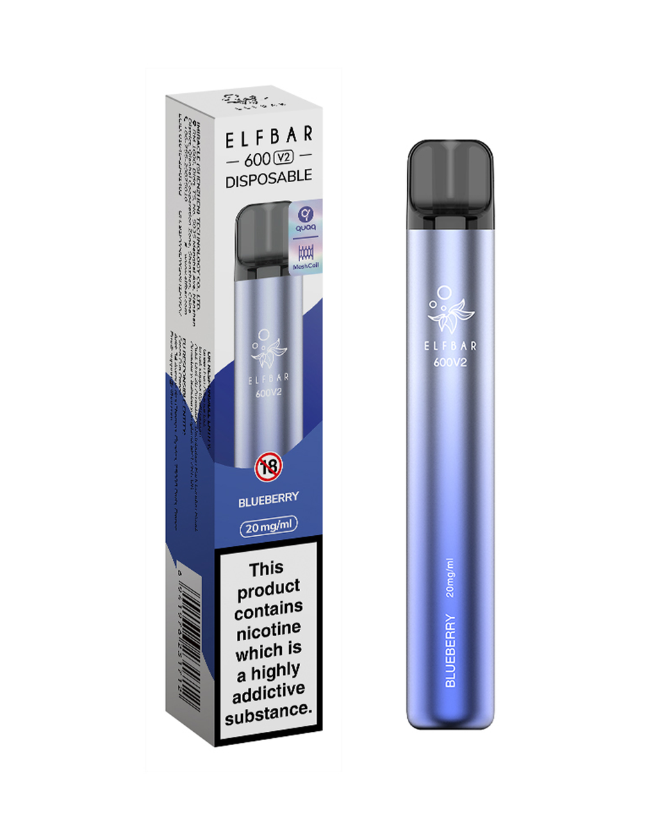 Blueberry Elf Bar 600 V2 Disposable Pen – Vaping Direct