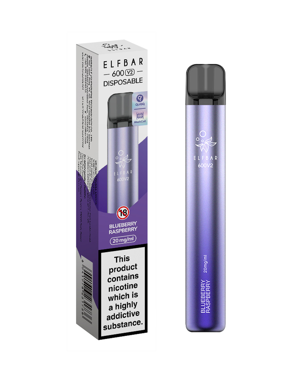 ELFBAR 600 V2 Blueberry Raspberry Disposable