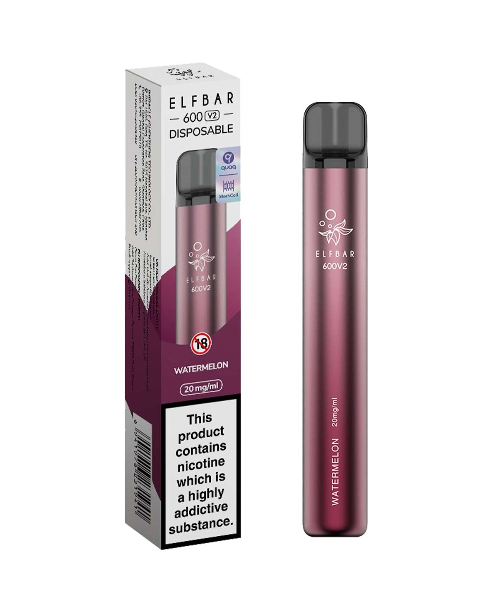 ELFBAR 600 V2 Watermelon Disposable